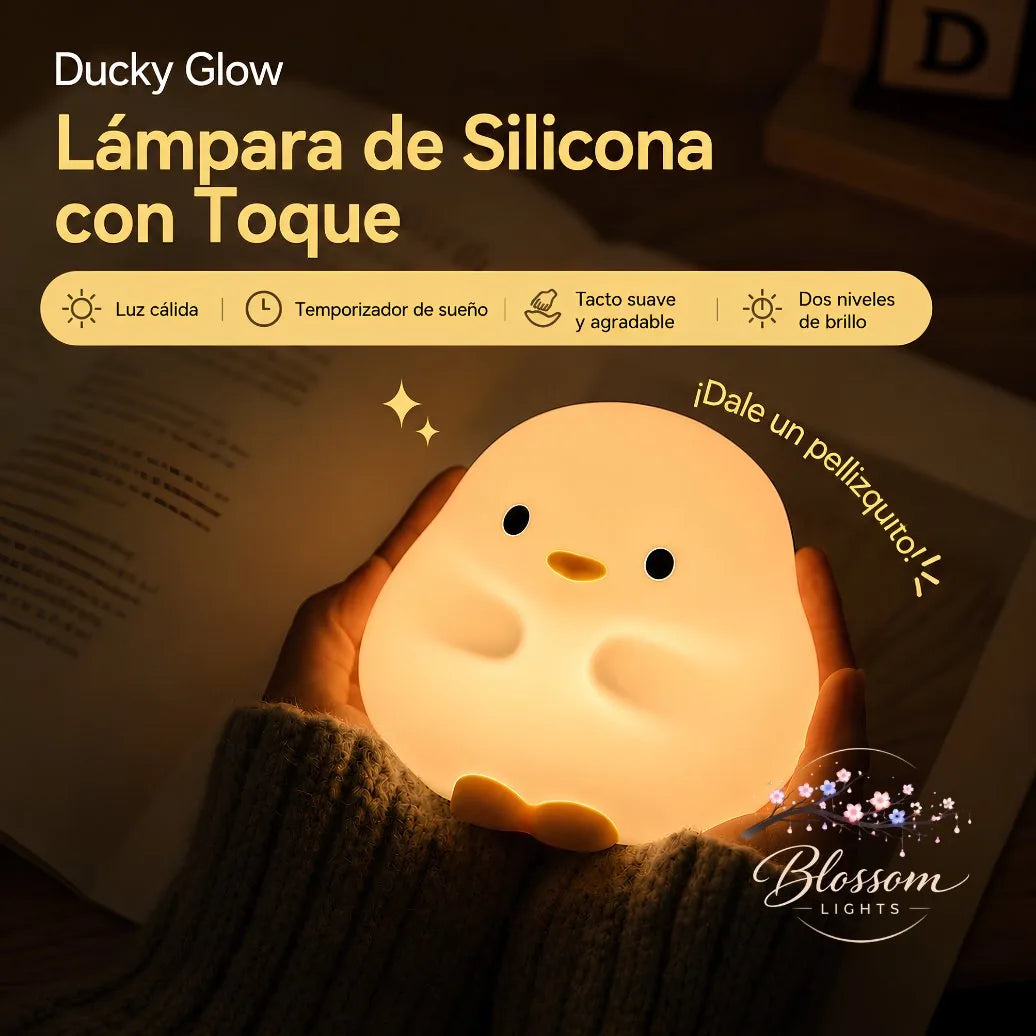 Ducky Glow control táctil, silicona suave y temporizador